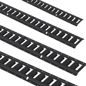 VEVOR E Track Tie Down Rail Kit, 5' Steel Rails, 4 Pack, Secure Cargo & Heavy Loads Up to 2000 lbs, Heavy Duty Etrack Rails with Screws for Garag